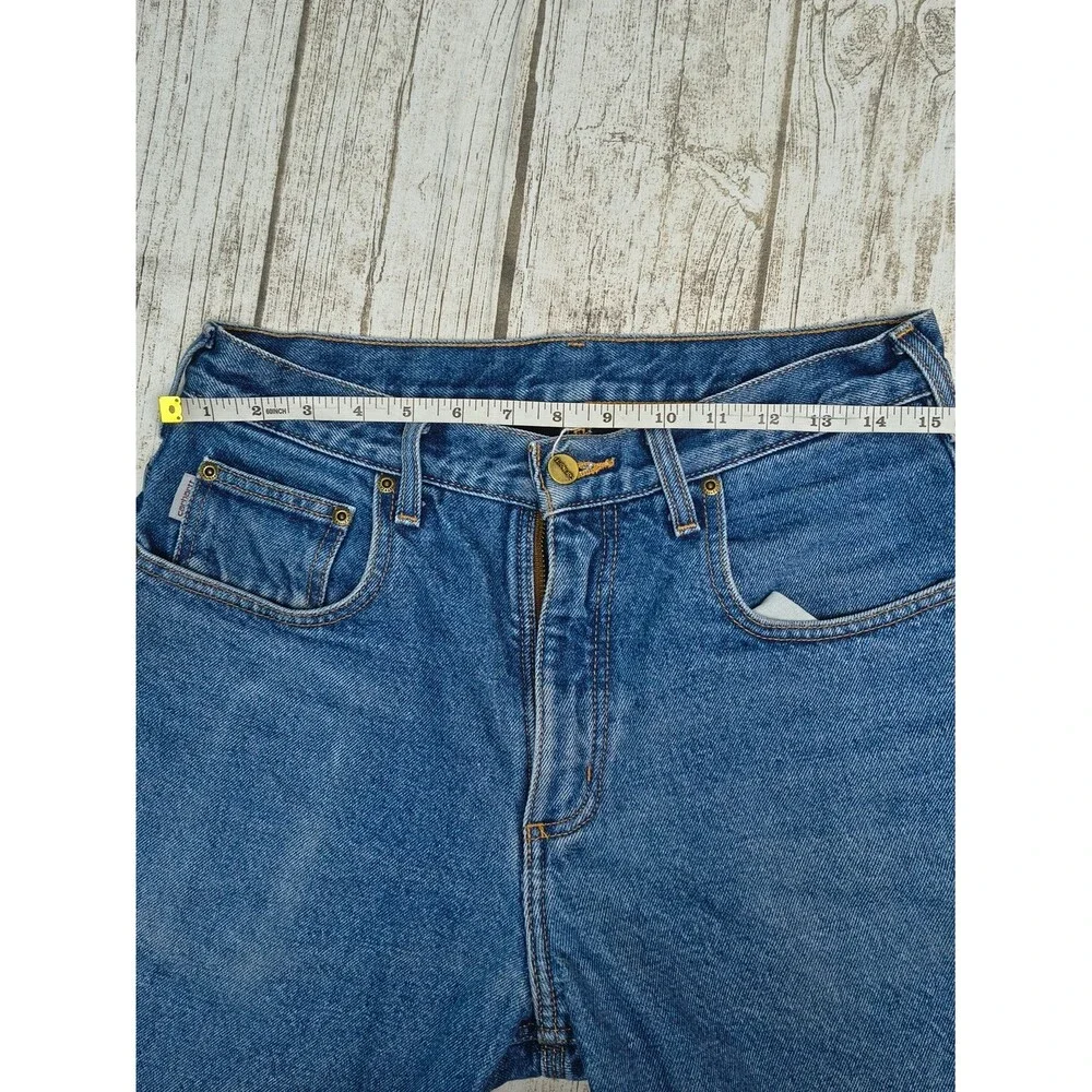 Carhartt Men's Denim Fleece Lined Jeans Size 30x32